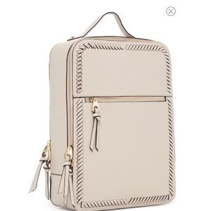 Kaya Faux Leather Laptop Backpack